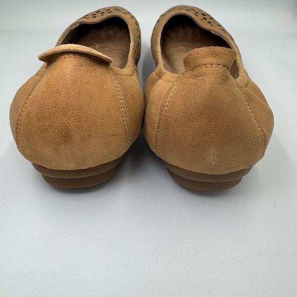 Josef Seibel Pippa Ballet Flat Womens Shoes Leather Die Cut Tan Brown 40 8.5 - Picture 4 of 5